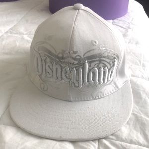 White and Silver Disneyland baseball hat